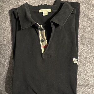Burberry Men's Black Polo Shirt